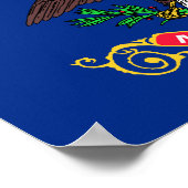 ノースダコタ州旗 ポスター (角)