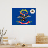 ノースダコタ州旗 ポスター (キッチン)