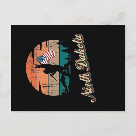 ノースダコタ州旗 ポストカード (正面)