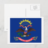 ノースダコタ州旗 ポストカード (正面/裏面)