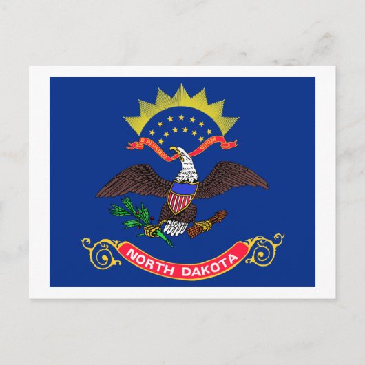 ノースダコタ州旗 ポストカード (正面)