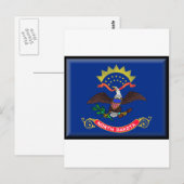 ノースダコタ州旗 ポストカード (正面/裏面)