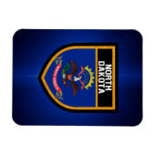 ノースダコタ州旗 マグネット (横)