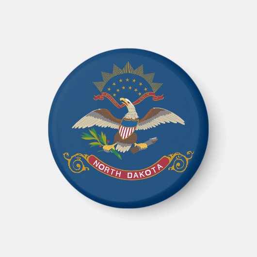 ノースダコタ州旗 マグネット (正面)