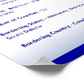 ノースダコタ州NDポスター ポスター (角)