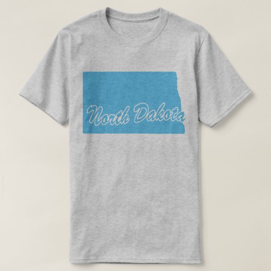 ノースダコタ州Tシャツの州 Tシャツ (デザイン正面)
