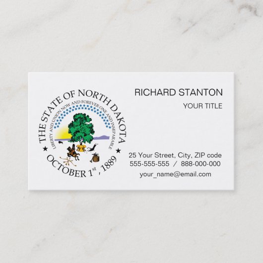 ノースダコタ徴候 名刺 (正面)