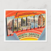 ノースダコタ旅行ウィリストンからのご挨拶 ポストカード (正面)