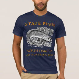 ノースダコタ準州 カワカマス Tシャツ