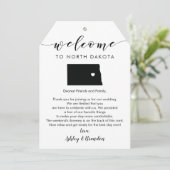 ノースダコタ結婚の歓迎ラベル、手紙の旅程 (スタンド正面)