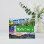 ノースダコタ風景葉書 ポストカード (スタンド正面)