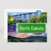 ノースダコタ風景葉書 ポストカード (正面/裏面)