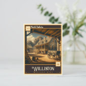 ノースダコタ・ウィリストン |ヴィンテージ ポストカード (スタンド正面)