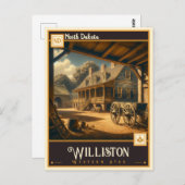 ノースダコタ・ウィリストン |ヴィンテージ ポストカード (正面/裏面)