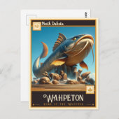 ノースダコタ・ウォプトン |ヴィンテージ ポストカード (正面/裏面)