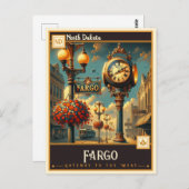 ノースダコタ・グリーンビル |ヴィンテージ ポストカード (正面/裏面)