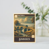 ノースダコタ・ビスマルク |ヴィンテージ ポストカード (スタンド正面)