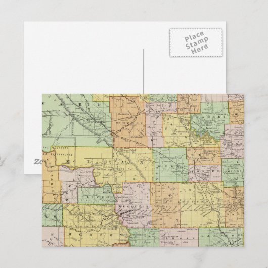 ノースダコタ ポストカード (正面/裏面)