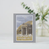 ノースダコタ、ルイス、クラーク・トレイル。 ポストカード (スタンド正面)