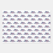 ノースダコタ、50州、リバティ・ベル ラッピングペーパーシート (正面)