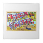 ノースダコタND大文字葉書の州 タイル (正面)