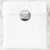 ノースダコフェイクタ州クォーター ラウンドシール (バッグ)