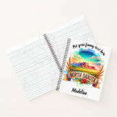 ノースダコ芸術的タの風景の眺め ノートブック (内部)