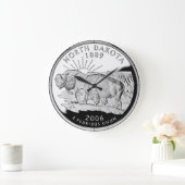 ノースダフェイクコタ州クォータークロック ラージ壁時計 (ホーム)