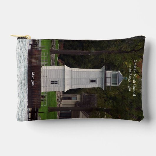 ノースチャンネルフロントレンジライトジッパーバッグ アクセサリーポーチ (正面)