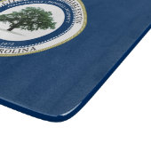 ノースチャールストン州旗（サウスカロライナ州） カッティングボード (角)