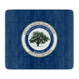 ノースチャールストン州旗(サウスカロライナ州) カッティングボード