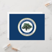 ノースチャールストン州旗（サウスカロライナ州） カード (正面/裏面インサイチュ)