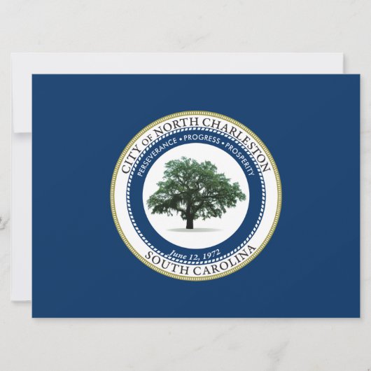 ノースチャールストン州旗（サウスカロライナ州） カード (正面)