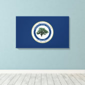 ノースチャールストン州旗（サウスカロライナ州） キャンバスプリント (インサイチュ (ウッドフロア))