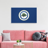 ノースチャールストン州旗（サウスカロライナ州） キャンバスプリント (インサイチュ (リビング))