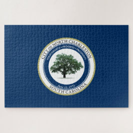 ノースチャールストン州旗(サウスカロライナ州) ジグソーパズル