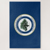 ノースチャールストン州旗(サウスカロライナ州) ジグソーパズル (縦)