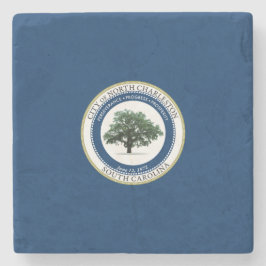 ノースチャールストン州旗(サウスカロライナ州) ストーンコースター