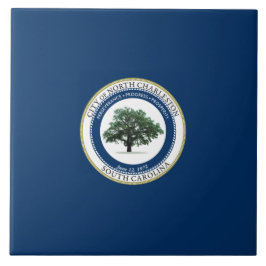 ノースチャールストン州旗(サウスカロライナ州) タイル