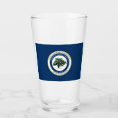 ノースチャールストン州旗(サウスカロライナ州) タンブラーグラス (正面)