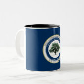 ノースチャールストン州旗（サウスカロライナ州） ツートーンマグカップ (正面左)