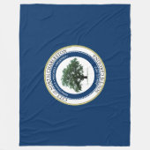 ノースチャールストン州旗（サウスカロライナ州） フリースブランケット (正面)