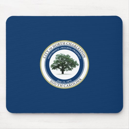ノースチャールストン州旗（サウスカロライナ州） マウスパッド (正面)