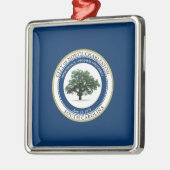 ノースチャールストン州旗（サウスカロライナ州） メタルオーナメント (左)