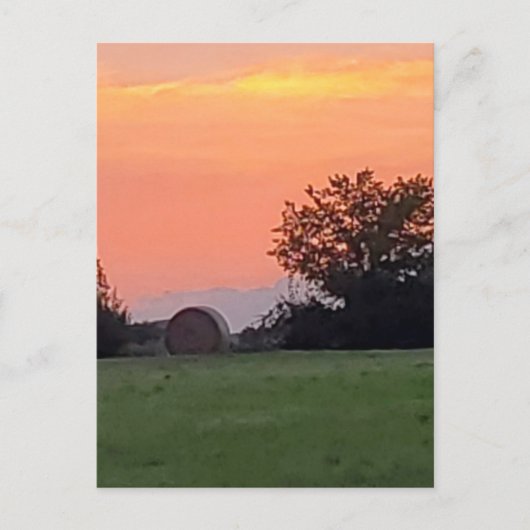 ノーステキサスの夕日 ポストカード (正面)