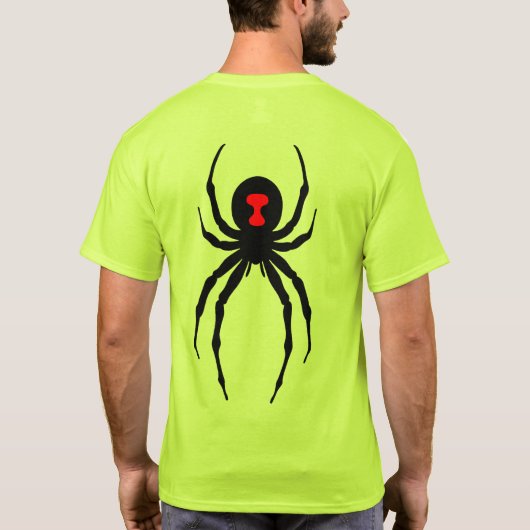 ノーステキサス支部 - ブラックウィドー Tシャツ (裏面)