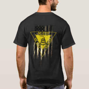 ノーステップガッズデンスネークデザートタンアメリカ国旗 Tシャツ