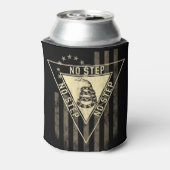 ノーステップ軍隊ガッズデンスネークアメリカ国旗 缶クーラー (缶裏面)