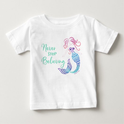 ノーストップ信じト ベビーTシャツ (正面)