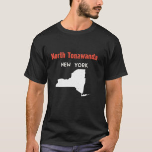 ノーストナワンダニューヨークUSA州アメリカントラベル Tシャツ